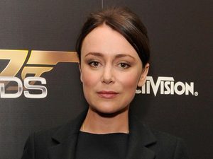 Keeley Hawes arriving at the 007 Legends launch event