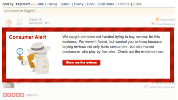 Yelp to alert users on 'shady' business reviews