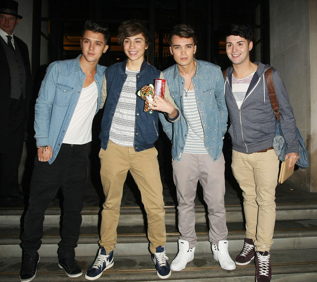Union J - Left to right: Jamie (JJ) Hamblett, George Shelley, Josh Cuthbert and Jaymi Hensley,
outside the Corinthia hotel
London, England - 09.10.12
Mandatory Credit: Manuil Yamalyan/WENN.com