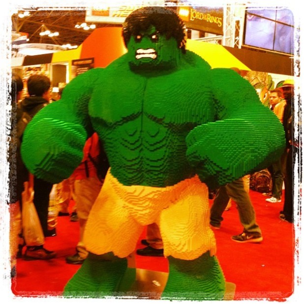 MTV posts a lego hulk on Instagram