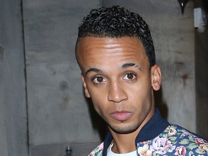 Aston Merrygold
leaving Aura nightclub.
London, England
