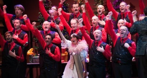 June Brown with the Brighton Gay Men's Chorus