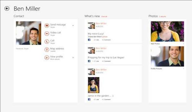 Skype for Windows 8 - screenshot