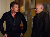 Alfie apologises to the lads for forgetting poker night.