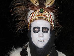 Nick Grimshaw
leaving a Halloween party held at the home of television presenter Jonathan Ross.
London, England
