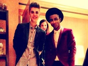 Bieber with Victoria's Secret model Barbara Palvin