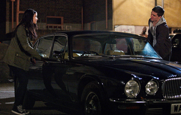 Lauren and Joey steal Derek's car and plan to run away together.