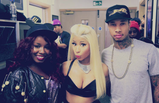 Mischa B supports Nicki Minaj on tour with rapper Tyga