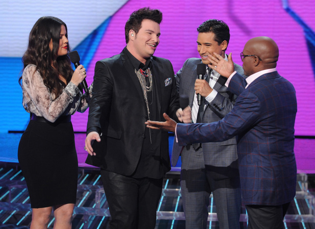 The X Factor USA: LA Reid goes to hug his eliminated contestant Jason Brock
