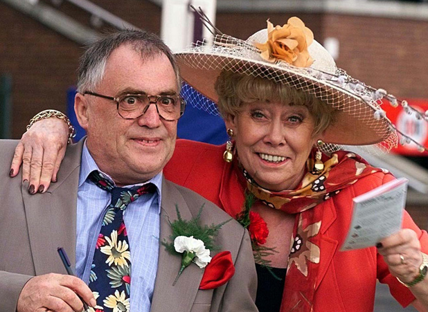 File photo dated 02/07/99 of former Coronation Street stars, Liz Dawn and Bill Tarmey, who played Jack and Vera Duckworth for many years, as Bill Tarmey died this morning, a spokeswoman for the show said.