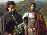 Merlin S05E06 - 'The Dark Tower': Sir Elyan (ADETOMIWA EDUN), Gwen (ANGEL COULBY)