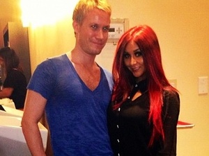 Jersey Shore star Nicole 'Snooki' Polizzi shows off her new red hair.