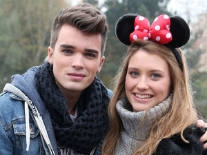 Josh Cuthbert of Union J and Ella Henderson
The X Factor finalists enjoy a day out at Disneyland Paris
Paris, France