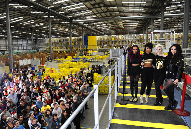 Little Mix launch their debut album at Amazon HQ.