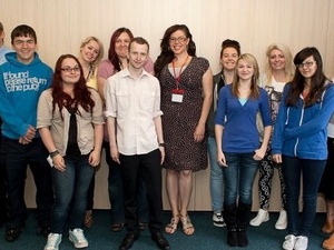 Body Gossip's Natasha Devon with students
