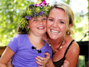 Winner Charlie Brooks with daughter Kiki