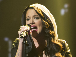 Tulisa performs on X Factor