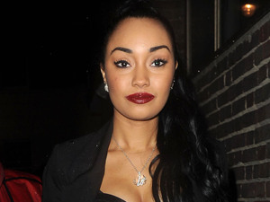 Leigh-Anne Pinnock of girl band, Little Mix leaving Whisky Mist.
London, England