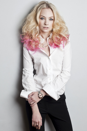 The ombre rainbow hair look
