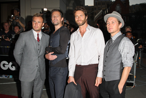 Gary Barlow, Jason Orange, Howard Donald, Mark Owen
Take That
GQ Men of the Year awards 2009 held at the Royal Opera House - outside arrivals
London, England - 08.09.09
Mandatory Credit: Lia Toby/WENN.com