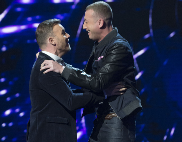 The X Factor: Gary Barlow and Christopher Maloney.