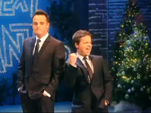 Ant and Dec in ITV's Christmas promo video