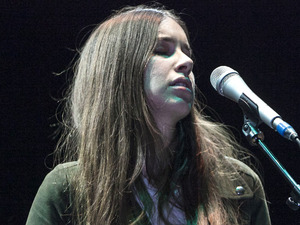 Haim supporting Florence and The Machine at the O2 Arena, London