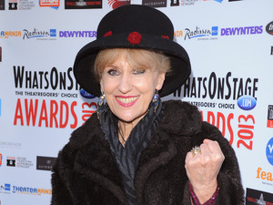 Anita Dobson arrives at the Whatsonstage.com Awards Launch party at Cafe de Paris, London.