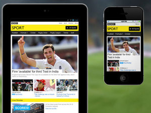 BBC Sport mobile site relaunches with responsive design