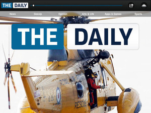 'The Daily' iPad newspaper screenshot