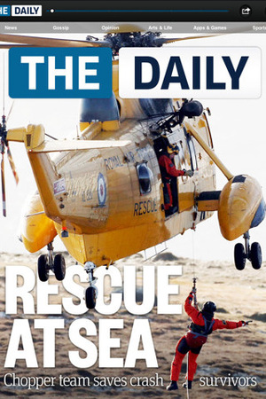 'The Daily' iPad newspaper screenshot