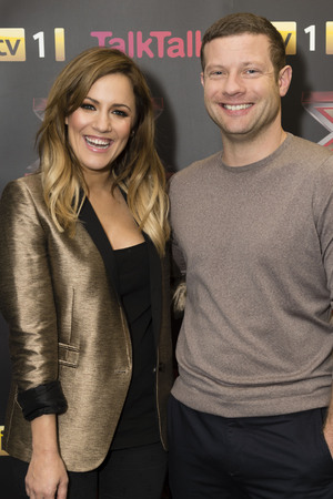 The X Factor Finalists and Judges press conference. TV Programme, Manchester. - 06 Dec 2012
Caroline Flack and Dermot O'Leary
6 Dec 2012