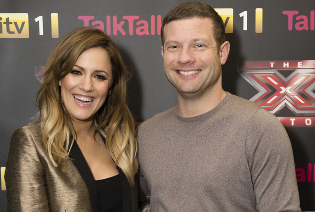 The X Factor Finalists and Judges press conference. TV Programme, Manchester. - 06 Dec 2012
Caroline Flack and Dermot O'Leary
6 Dec 2012