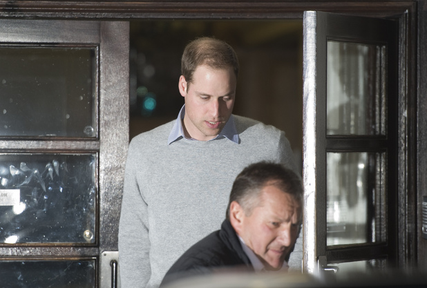 Prince William, The Duke of Cambridge, leaves the King Edward VII Hospital in Central London where The Duchess of Cambridge has been admitted reportedly for a pre-natal check-up.
Featuring: Prince William
Where: London, United Kingdom
When: 03 Dec 2012