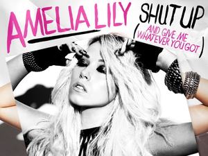 Amelia Lily 'Shut Up' single artwork.