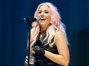 Amelia Lily performs to a packed crowd at the LG Arena in Birmingham for Free Radio live 2012
