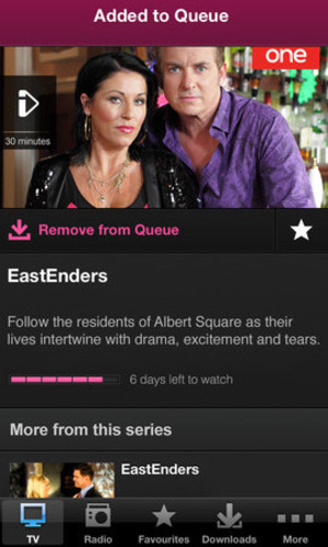 BBC iPlayer app screenshot