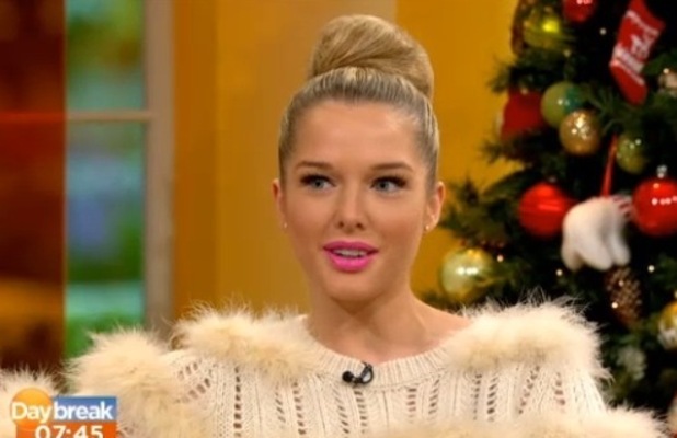 Miss Mode: Helen Flanagan appears on Daybreak - 12 December 2012