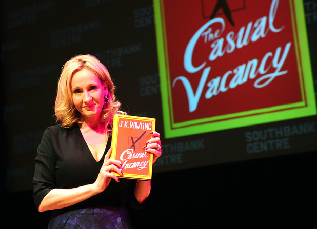 jk rowling at'the casual vacancy book launch in london