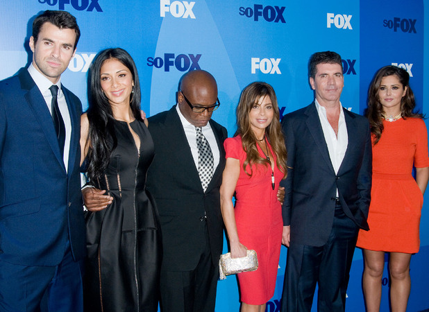 Steve Jones, Nicole Scherzinger, L.A Reid, Paula Abdul, Simon Cowell and Cheryl Cole of the X Factor FOX upfront presentation - Arrivals N!   ew York City, USA - 16.05.11 Mandatory Credit: Ivan Nikolov/WENN.com