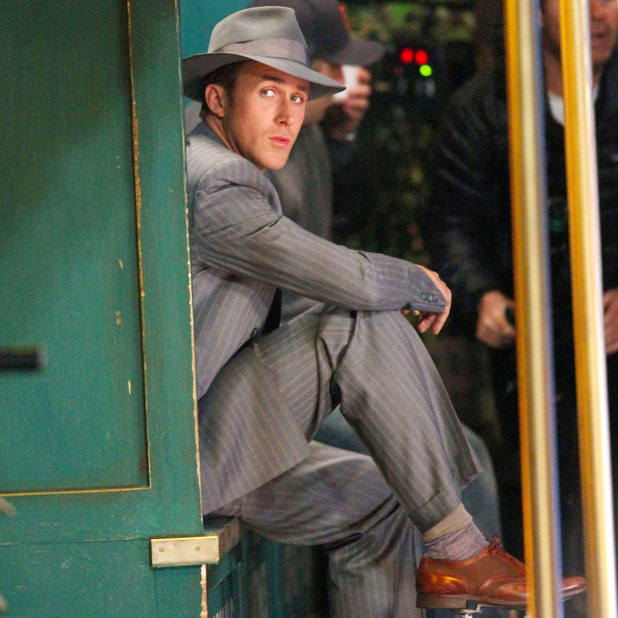 'Gangster Squad' film set, Los Angeles, America - 29 Nov 2011Ryan Gosling