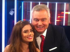 Eamonn Holmes and Rachel Shenton film Hollyoaks scenes