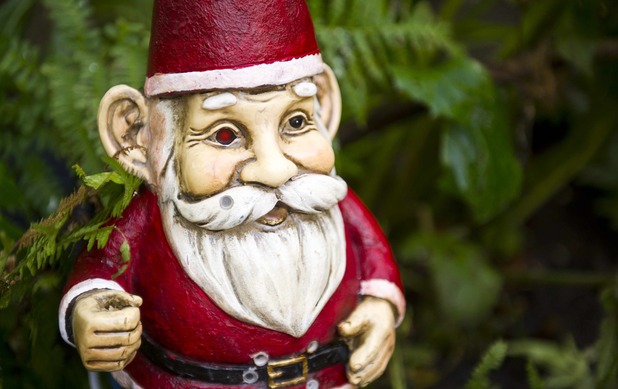 Garden gnomes that come comlpete with security camera and motion sensors