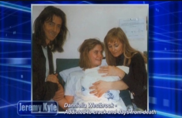 Daniella Westbrook appears on Jeremy Kyle to talk about drug use during pregnancy = 19 December