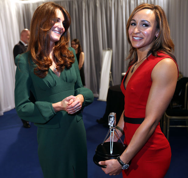 Catherine, Duchess of Cambridge (Kate Middleton) with Jessica Ennis - BBC Sports Personality of the Year 2012