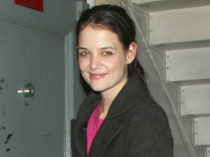 Katie Holmes - The Dead Accounts cast leaving the Music Box Theatre and signing autographs in New York

