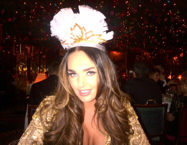 Tamara Ecclestone twitter picture during new year's celebrations