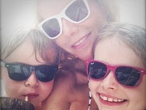 Gwyneth Paltrow and her kids Apple and Moses