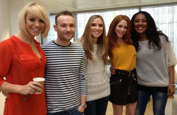 Atomic Kitten and Liberty X pose together for The Big Reunion