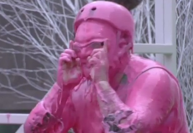 Neil Ruddock after being dumped into the gunge.
